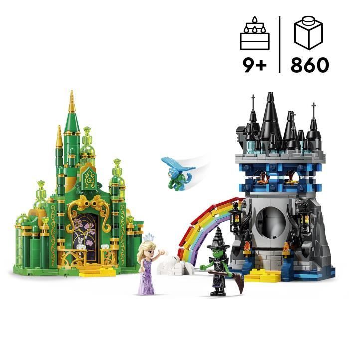 LEGO Wicked 75689 Smaragdikaupunki ja Kiamo Kon linna - Rakennuslelu 9-vuotiaille