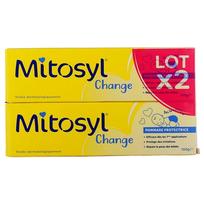 Mitosyl Pommade Protectrice Change Lot de 2 x 100 g