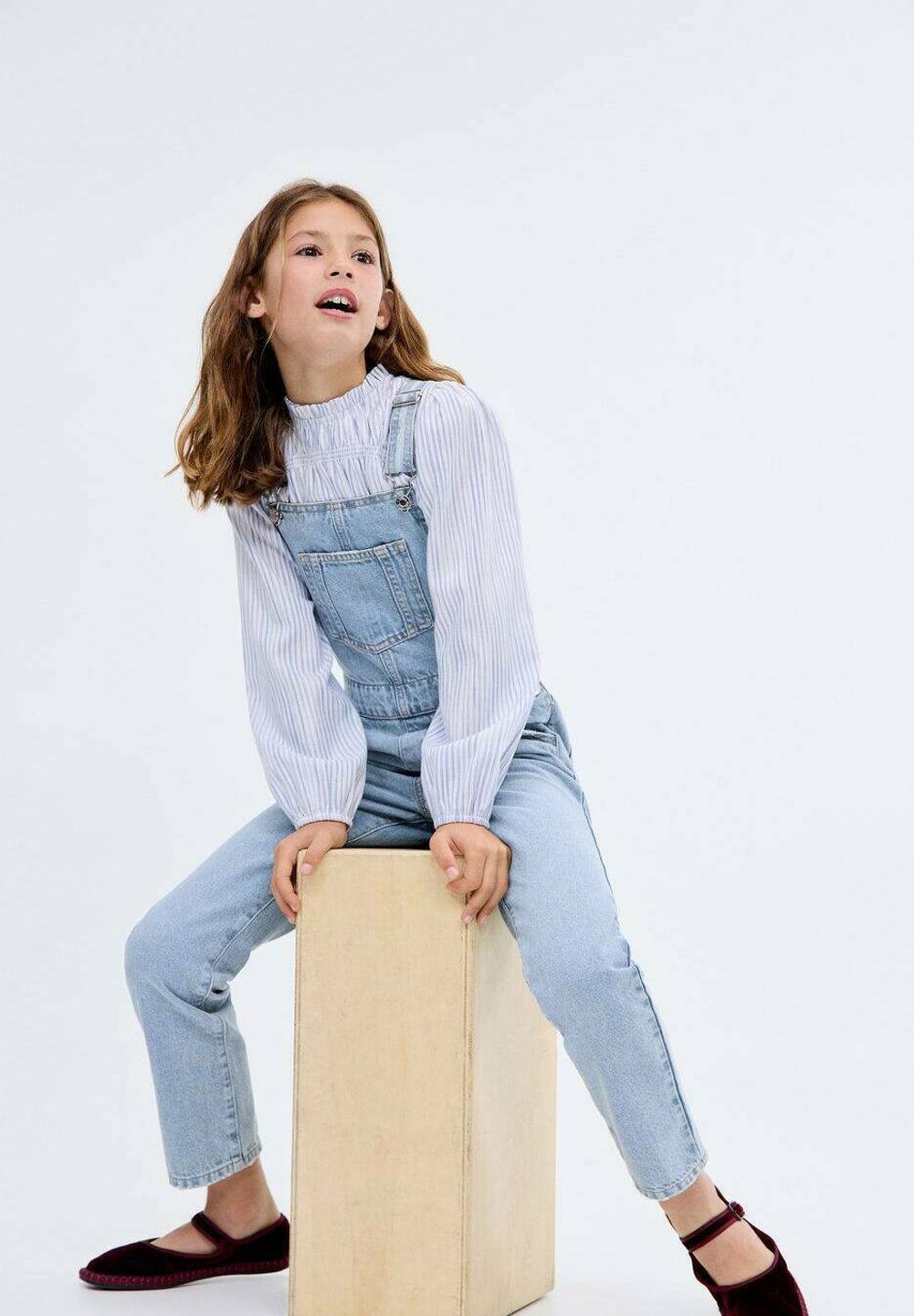 Mango Kids tuinbroek - blauw