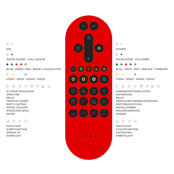 Έξυπνη λάμπα LED Lola, κερί, E14, RGB, CCT