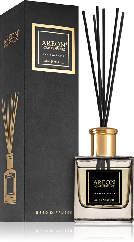 Areon Home Black Vanilla Black geurdiffuser met vulling