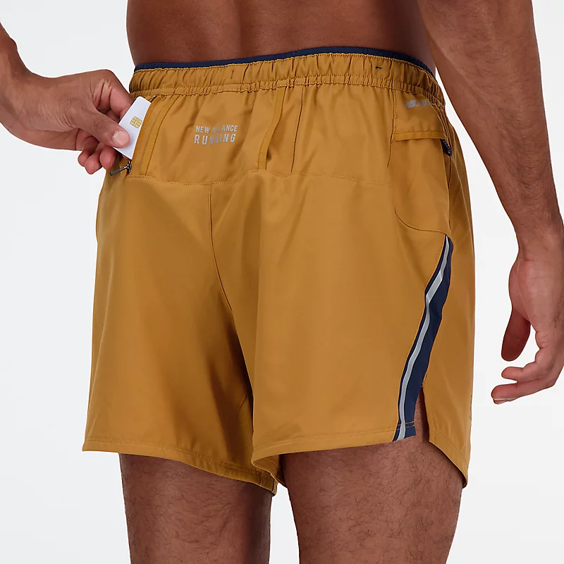 Pantaloni scurți de alergare pentru bărbați Graphic Impact de 5 inci - TOBACCO