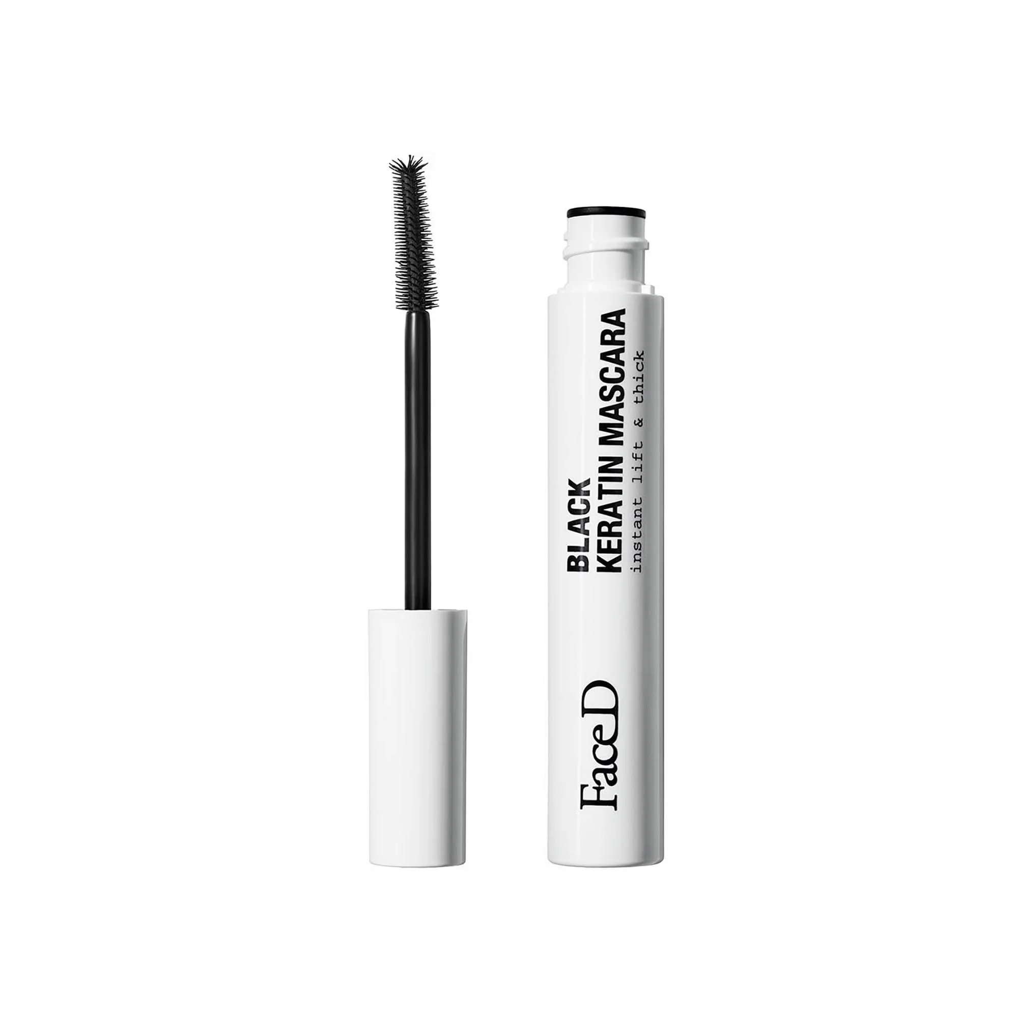 Occhi e Labbra Black Keratin Mascara - Mascara, Trattamento Ciglia
