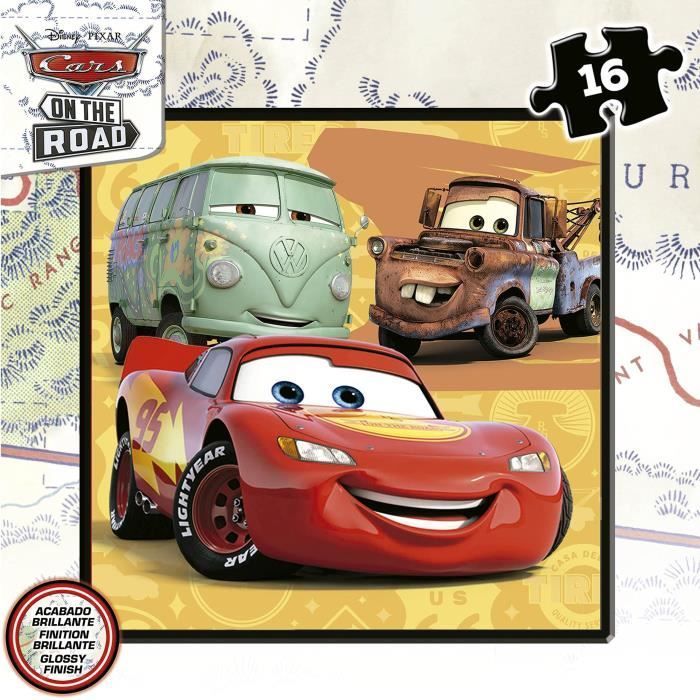 Cars Progressive Puzzle - Set of 4 Puzzles - Educa® - 12-16-20-25 Pieces