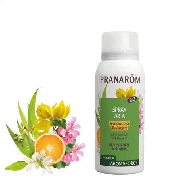 PRANAROM Pranarom Aromaforce Luchtspray 75 ml Oranje Ravintsara
