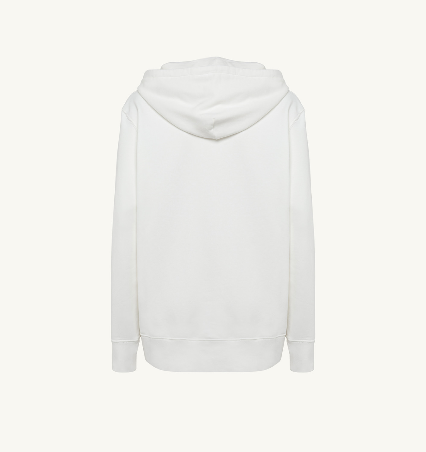 HANORAC DIN JERSEY DE BUMBAC ALB