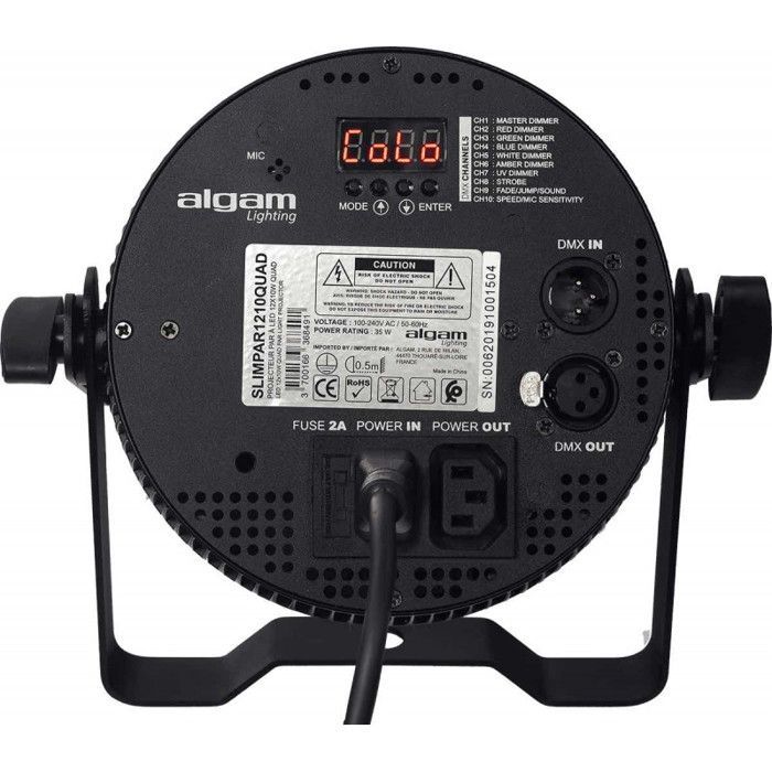Algam Lighting SLIMPAR-1210-QUAD - 12 x 10W RGBW LED Floodlight