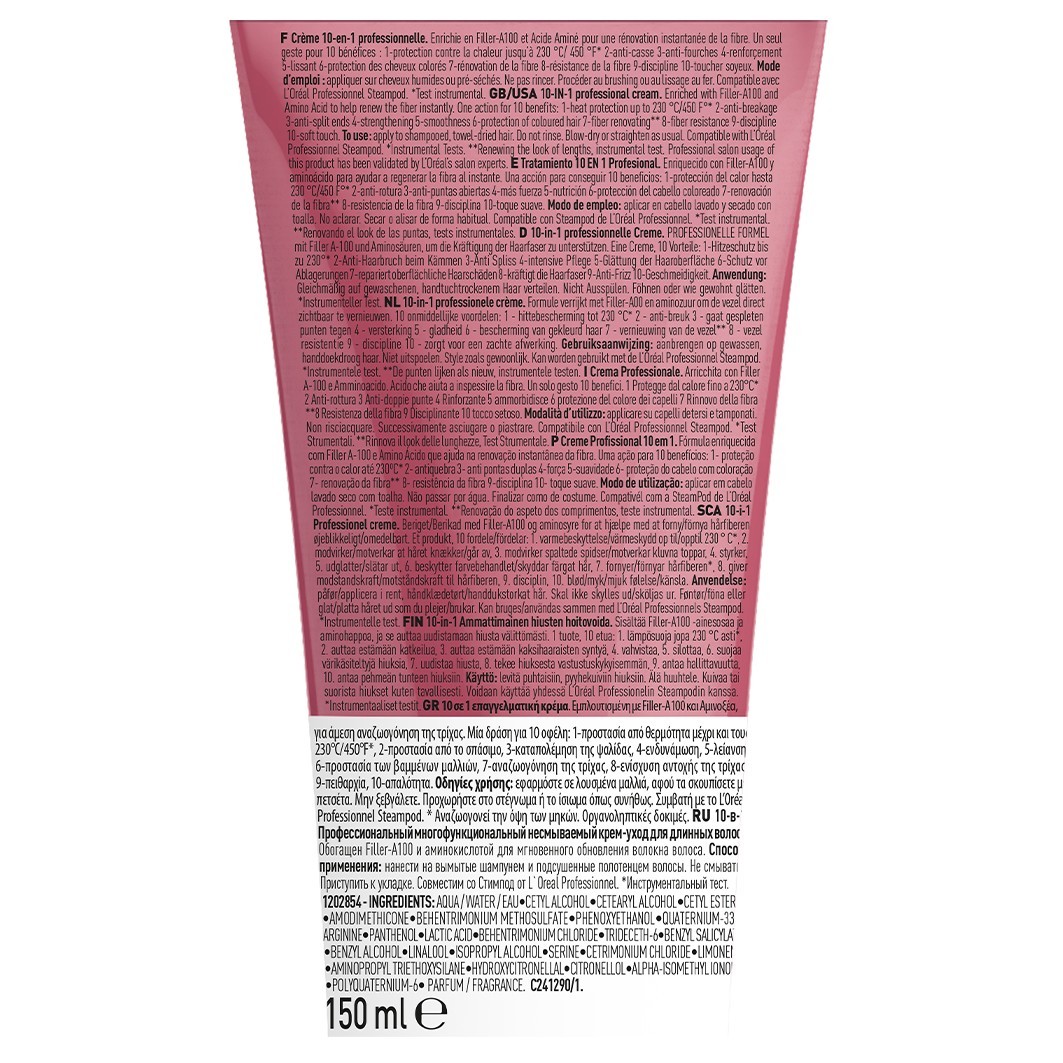 L'Oréal Professionnel nenuplaunamas kondicionierius Pro Longer 10-in-1 Profi-Creme - 150 ml