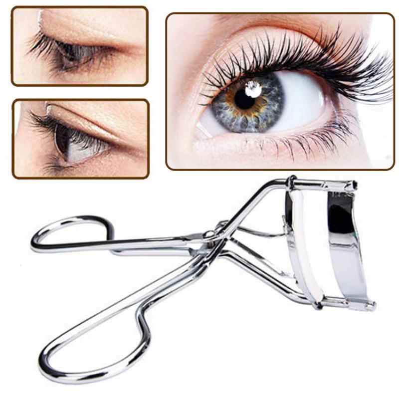 Rizador de pestañas profesional para pestañas extremadamente rizadas, herramienta cosmética de rizado con clip para extensiones de pestañas de aspecto natural y efecto estéreo.
