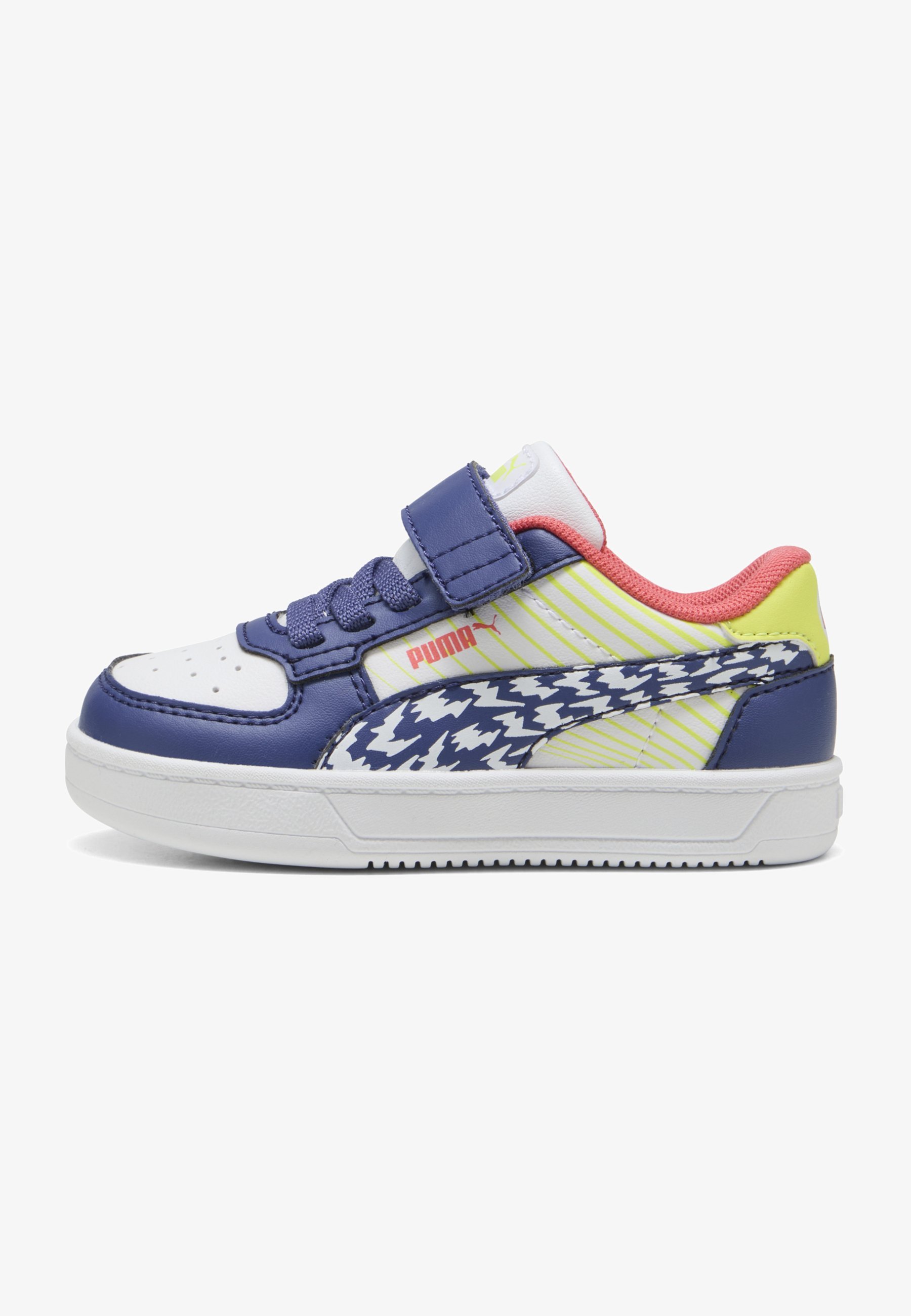 Puma CAVEN RACE KLEIN - Scarpine per neonati - bianco-blu cristallo-sorbetto al limone