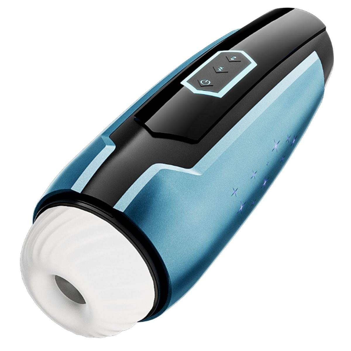 Vibračný masturbátor Intima Vibrator Star Plane - čierno-modrý