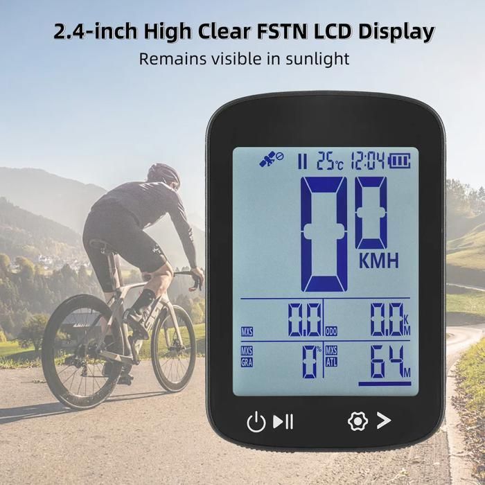 High Clarity 5-Star Wireless GPS Bike Computer with BeiDou, GLONASS, Galileo, QZSS, and YYV