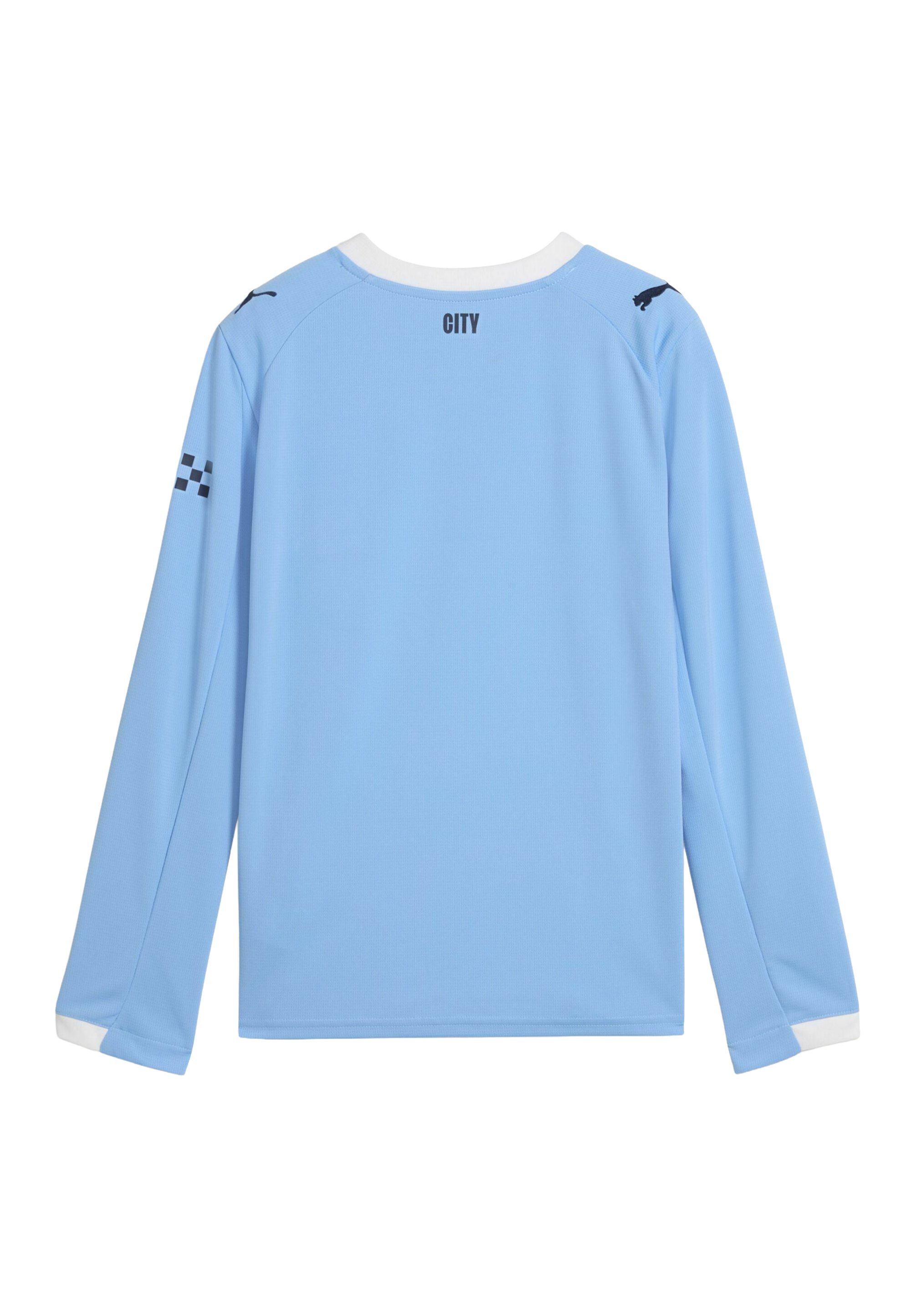 Puma MANCHESTER CITY 25/26 LANGARM - T-shirt sportiva - squadra azzurra bianca