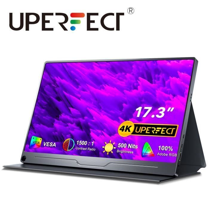 Moniteur Portable 17,3 Pouces 4K 3840*2160 UHD HDMI USB C IPS UPERFECT