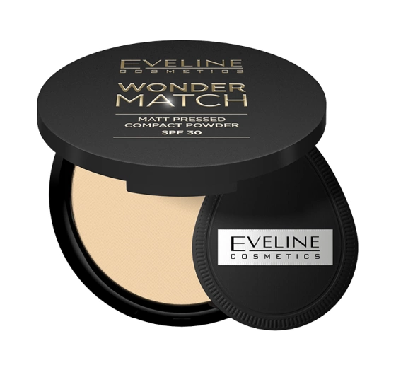 Eveline Cosmetics Wonder Match matowy puder prasowany z filtrem ochronnym SPF30 02 Medium Beige 8 g