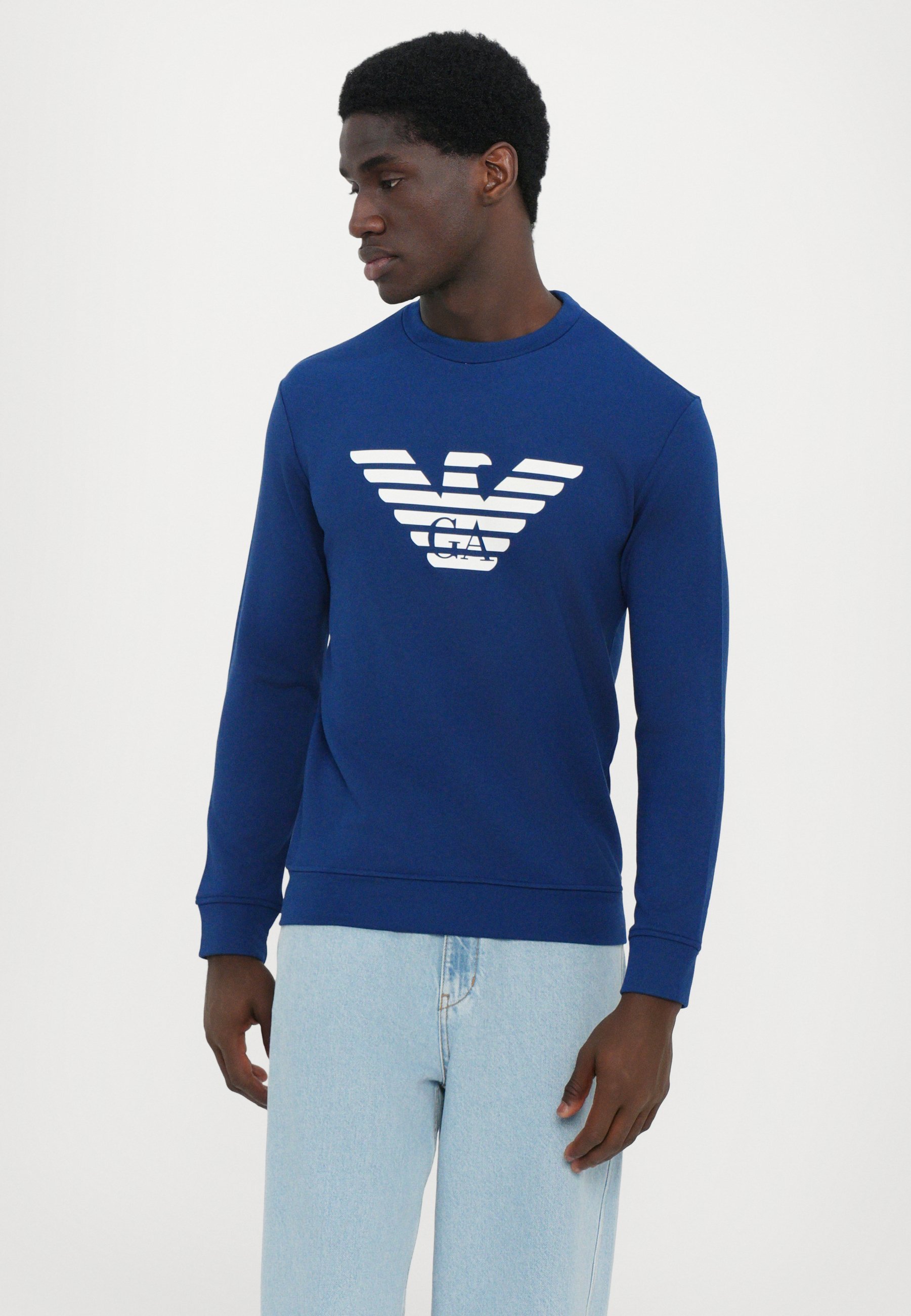 Emporio Armani FELPA - Sweatshirt - fantasia blu scuro