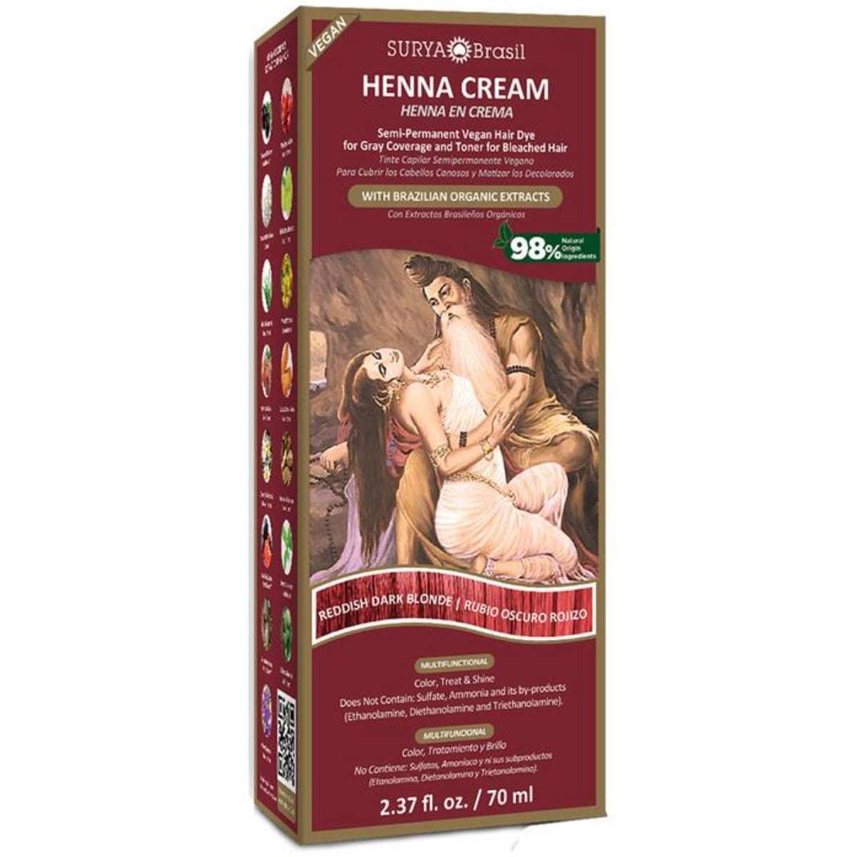 Surya Brasil Haarfärbe-Henna-Creme – 70 ml