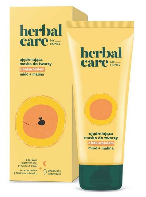 Herbal Care učvršćujuća maska za lice s Bakuchiolom, medom i malinom Maske za lice