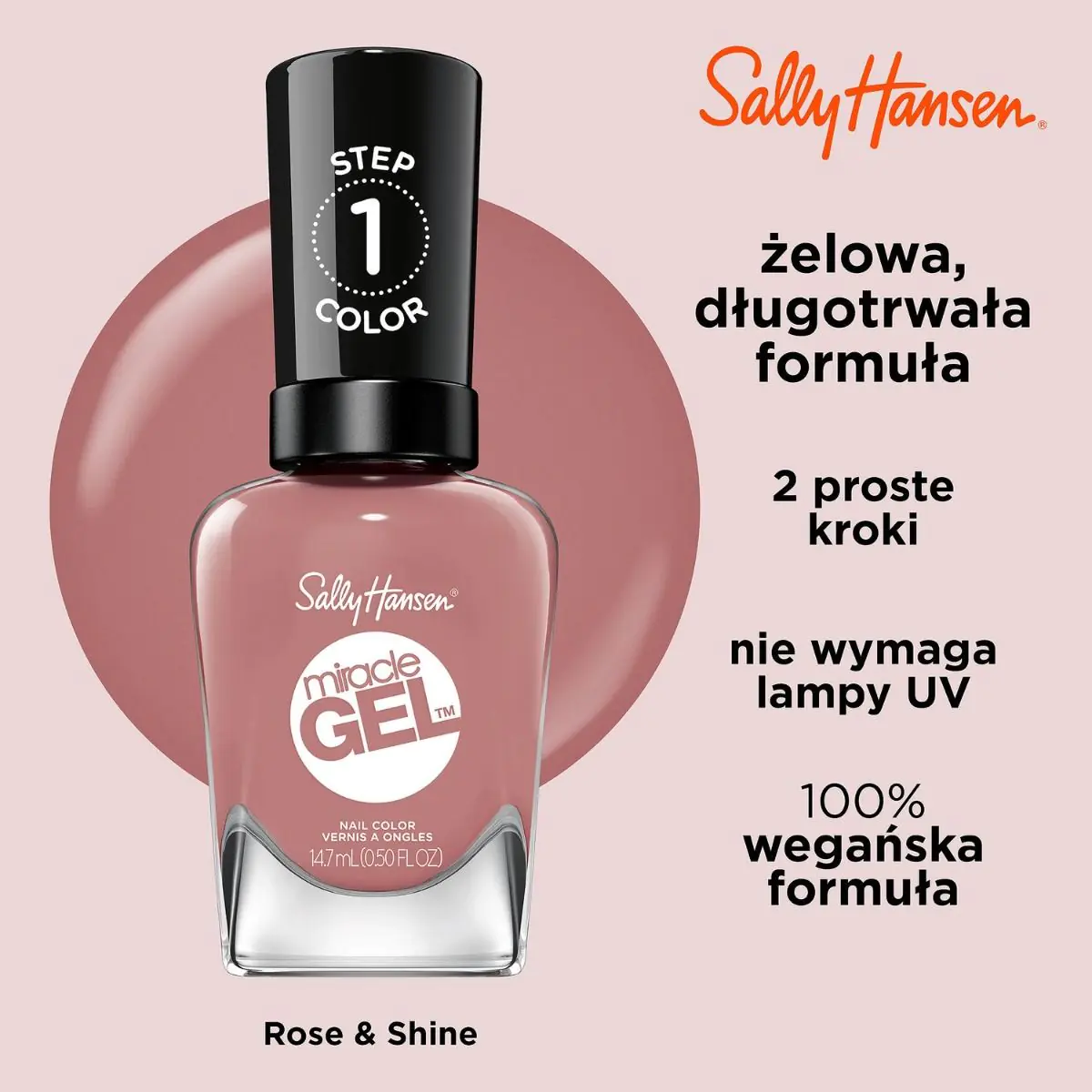 Sally Hansen Miracle Gel Lakier do paznokci, 252