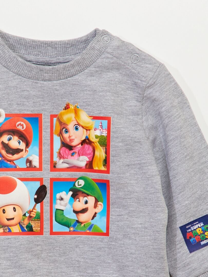 'Super Mario Bros' 'The Movie' Sweatshirt - GRIJS