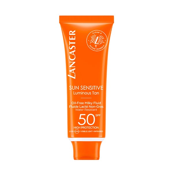 Solfølsom oliefri mælkeagtig væske SPF50 | 50 ml