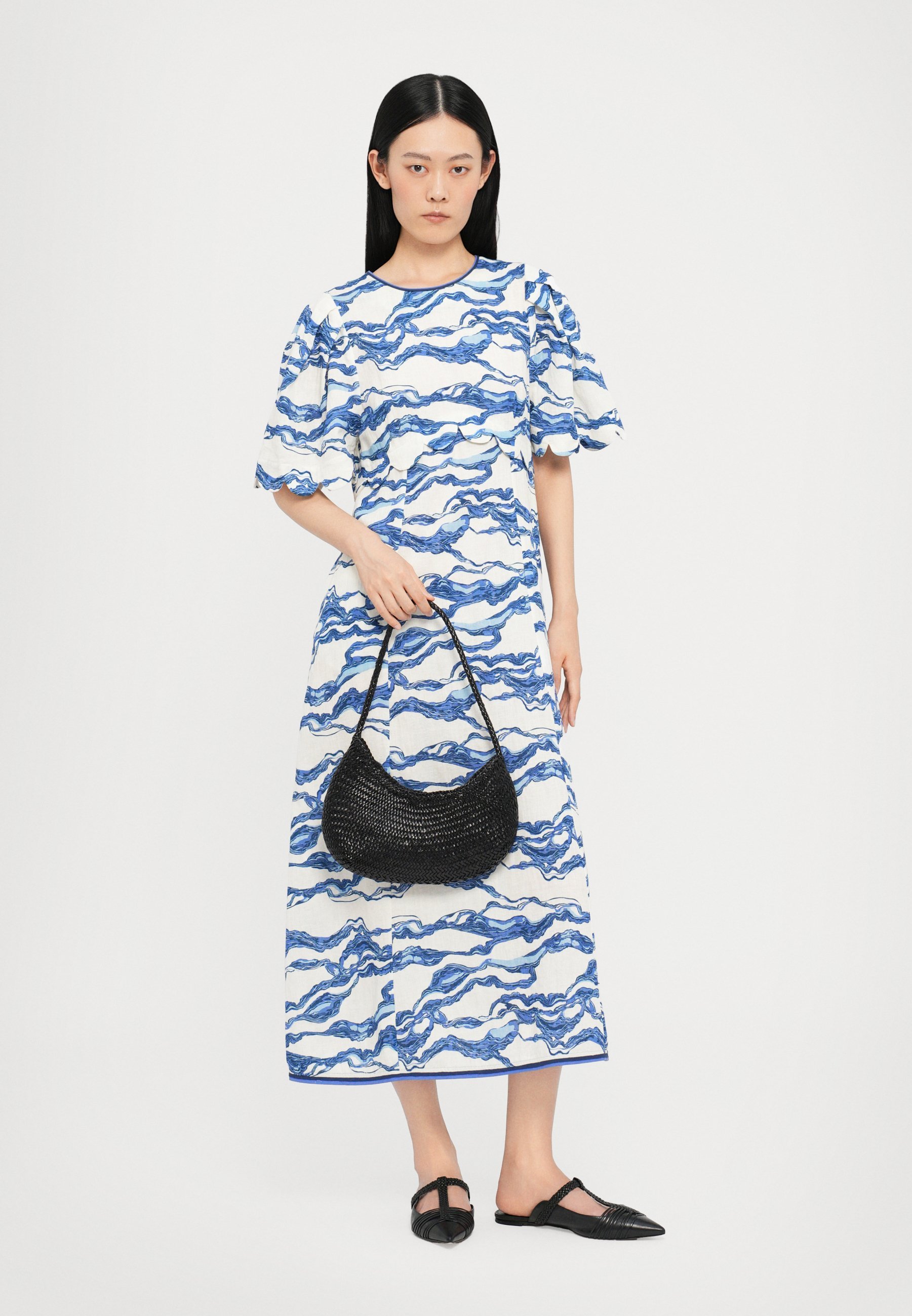Robe de jour NERINA de Hofmann Copenhagen - imprimé bleu marine