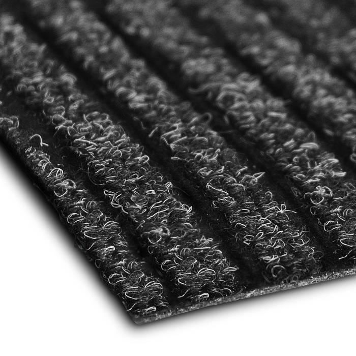 Alfombrilla de cocina - Granada - Antracita - 80 x 200 cm - Antideslizante - Lavable