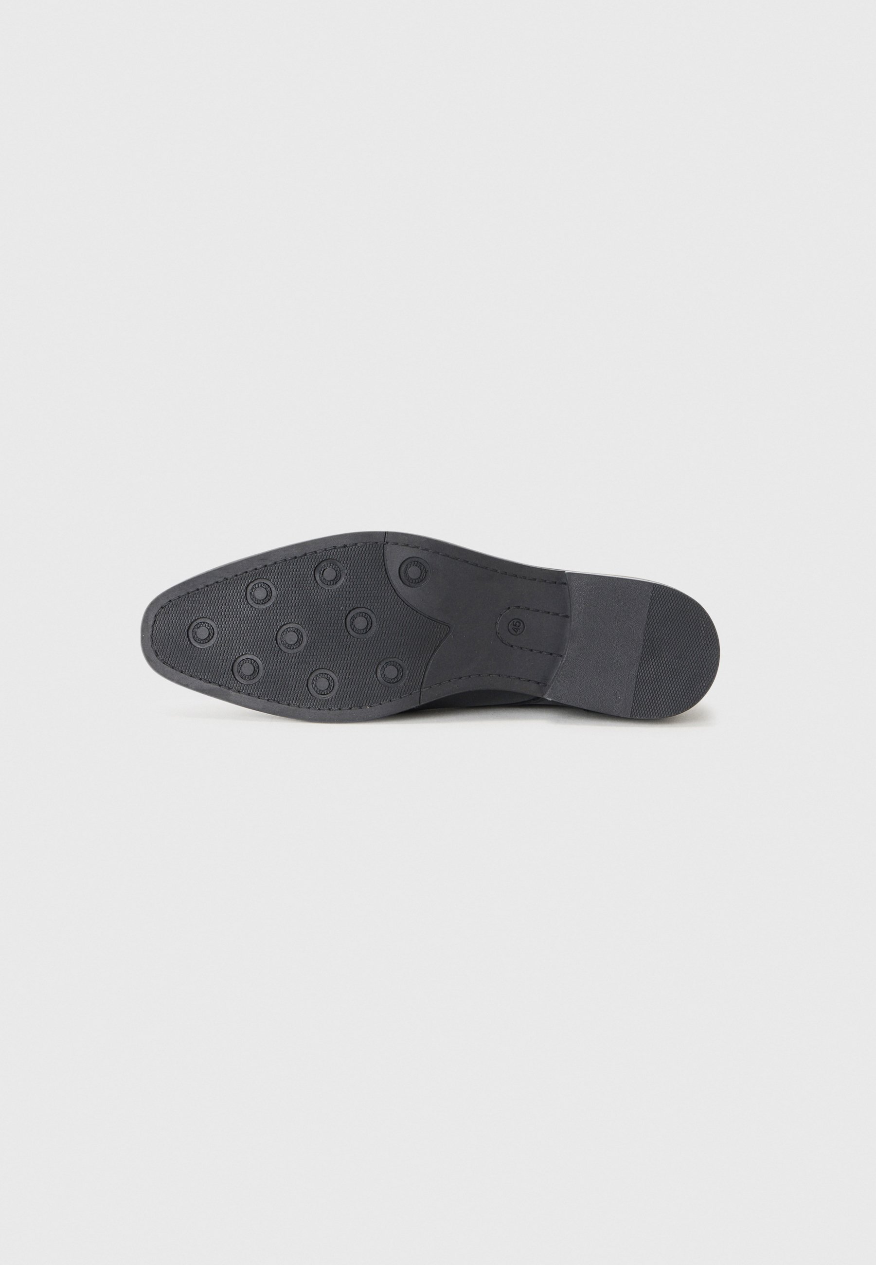 Pier One LEATHER - Slimme veterschoenen - zwart