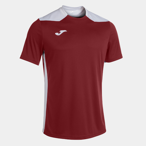 Camiseta Manga Corta Joma Championship Vi Burdeos Blanco