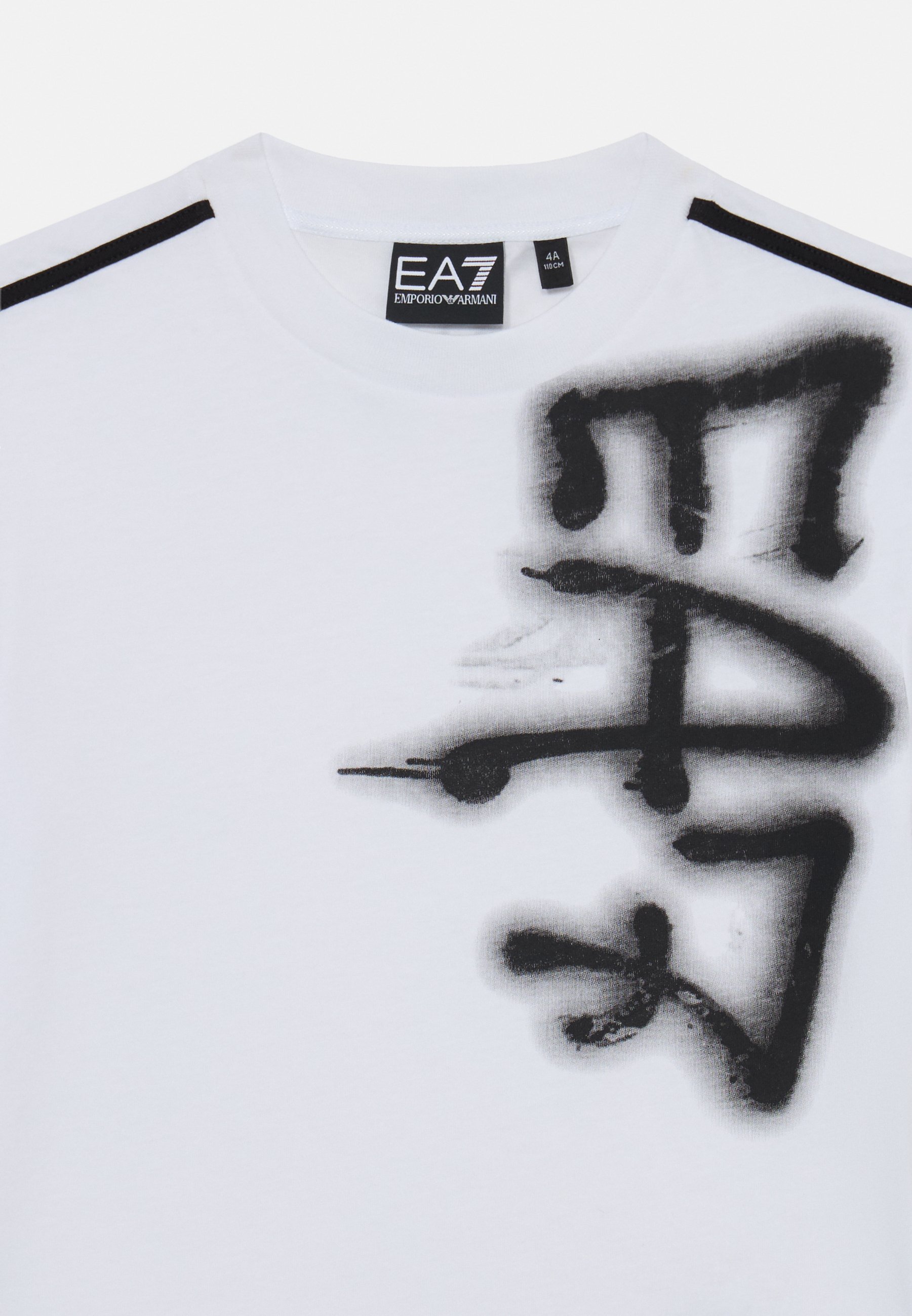 EA7 Emporio Armani UNISEX - T-shirt met print - wit