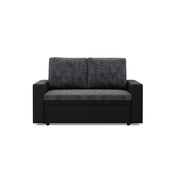 Sofa 2-osobowa, Rozkładana, Pojemnik, Kolor Szary