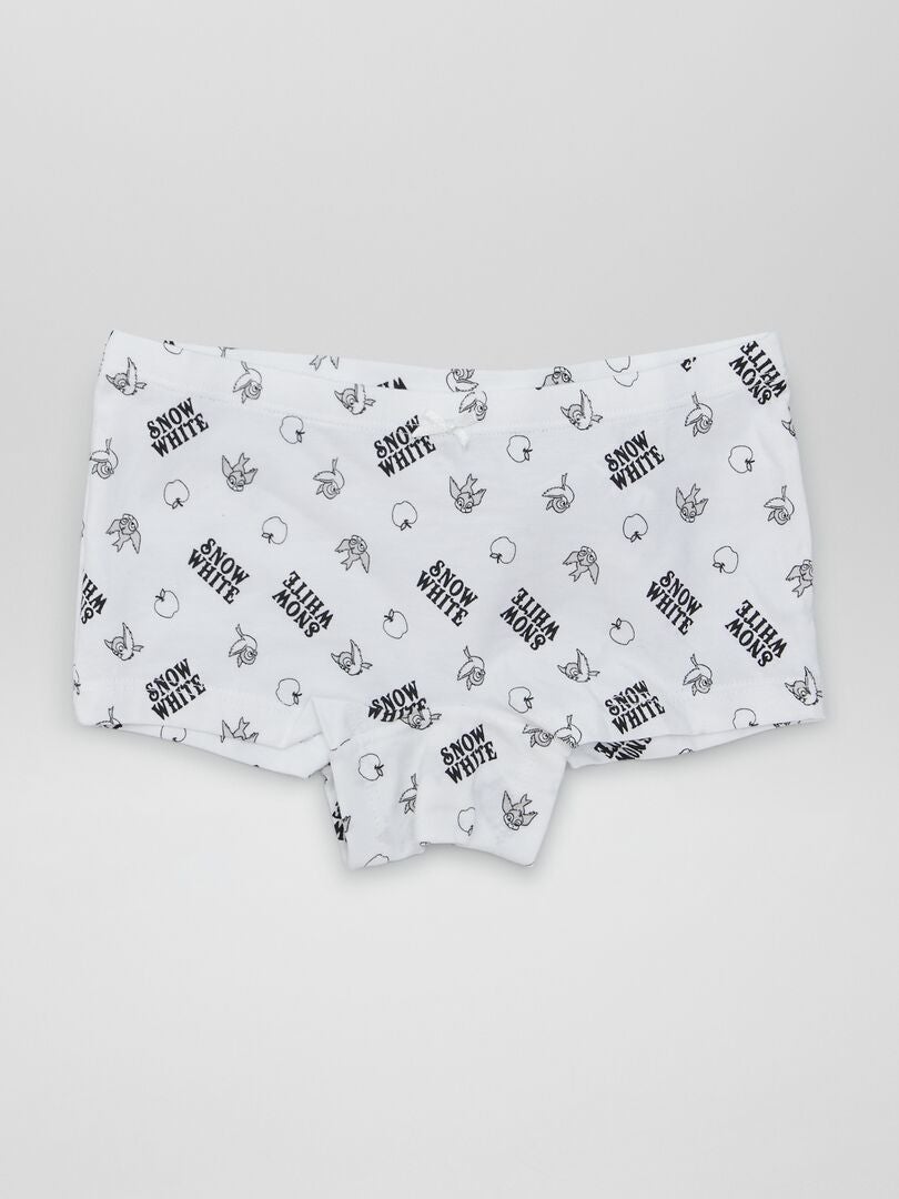 Conjunto de 3 calças culote Disney 'Branca de Neve' - BRANCAS
