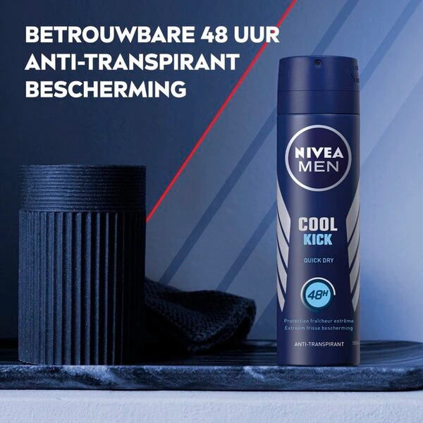 NIVEA Men Cool Kick antitranspirācijas aerosols vīriešiem, 150 ml