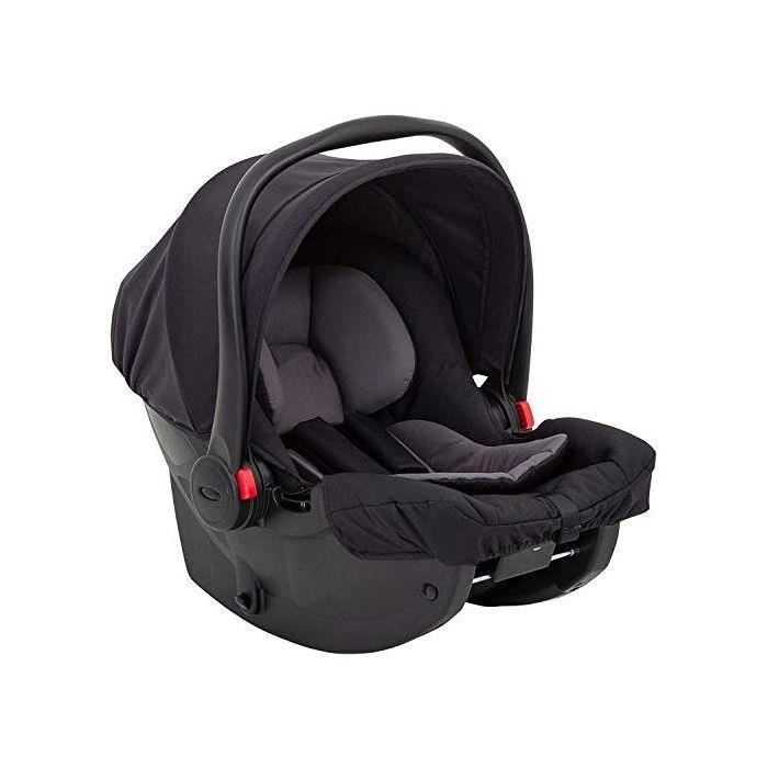 Graco Snugessentials Babyschale, Mitternachtsschwarz – Sicherheitsgurt – Unisex
