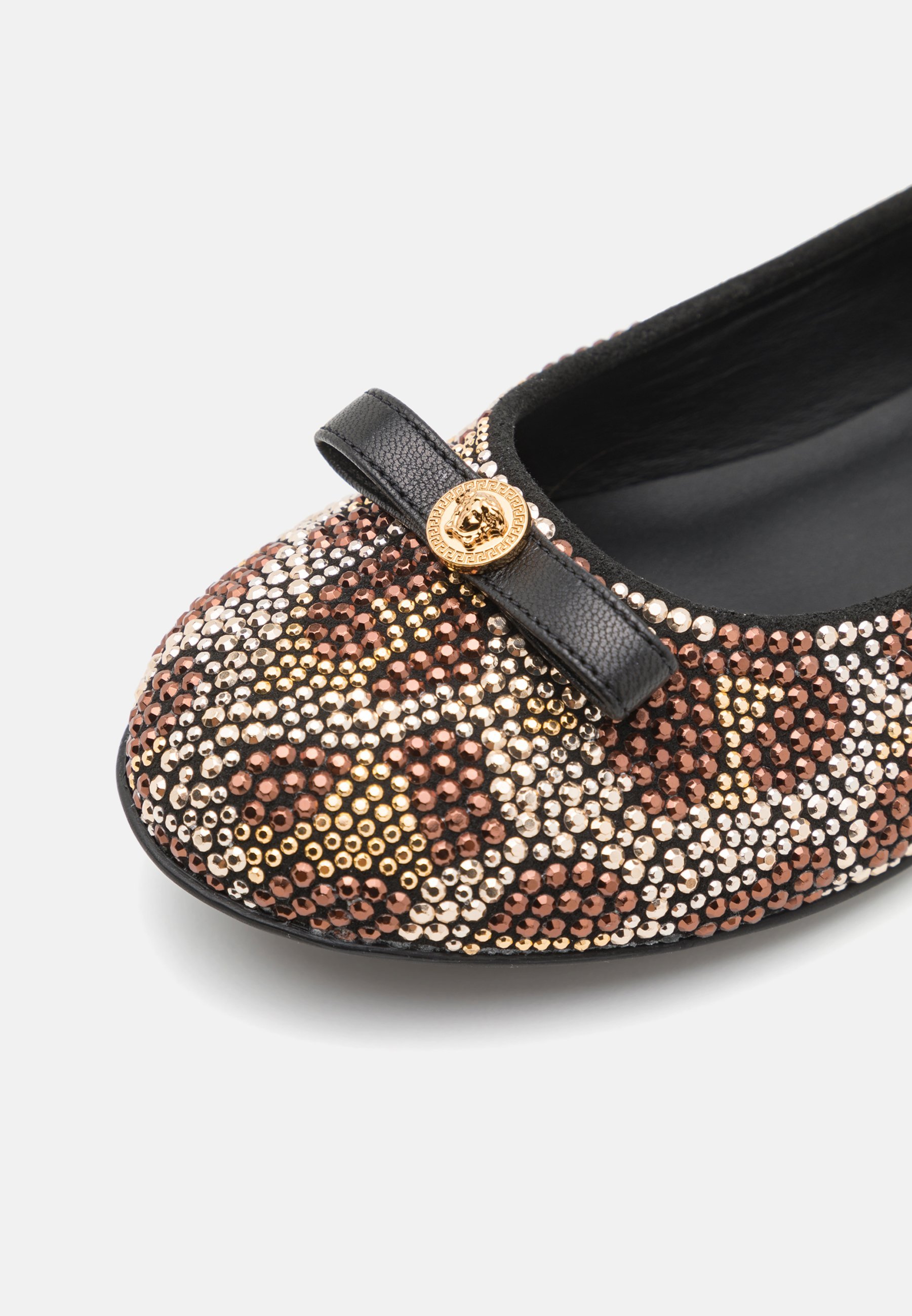 Versace FASHION SHOW CAPSULE FLATS - Ballerine - marrone maculato/nero/oro