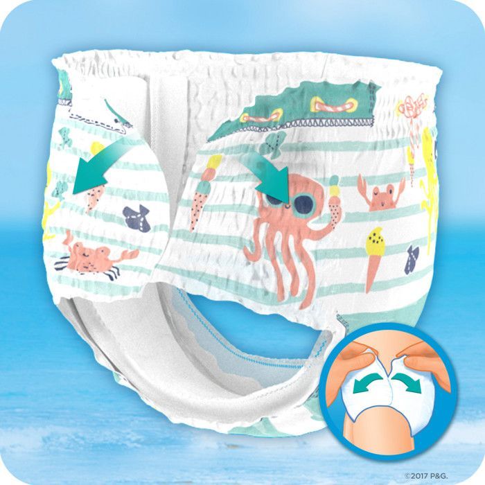 Pampers Splashers Taille 5-6, 14+ kg, 10 Couches-Culottes De Bain