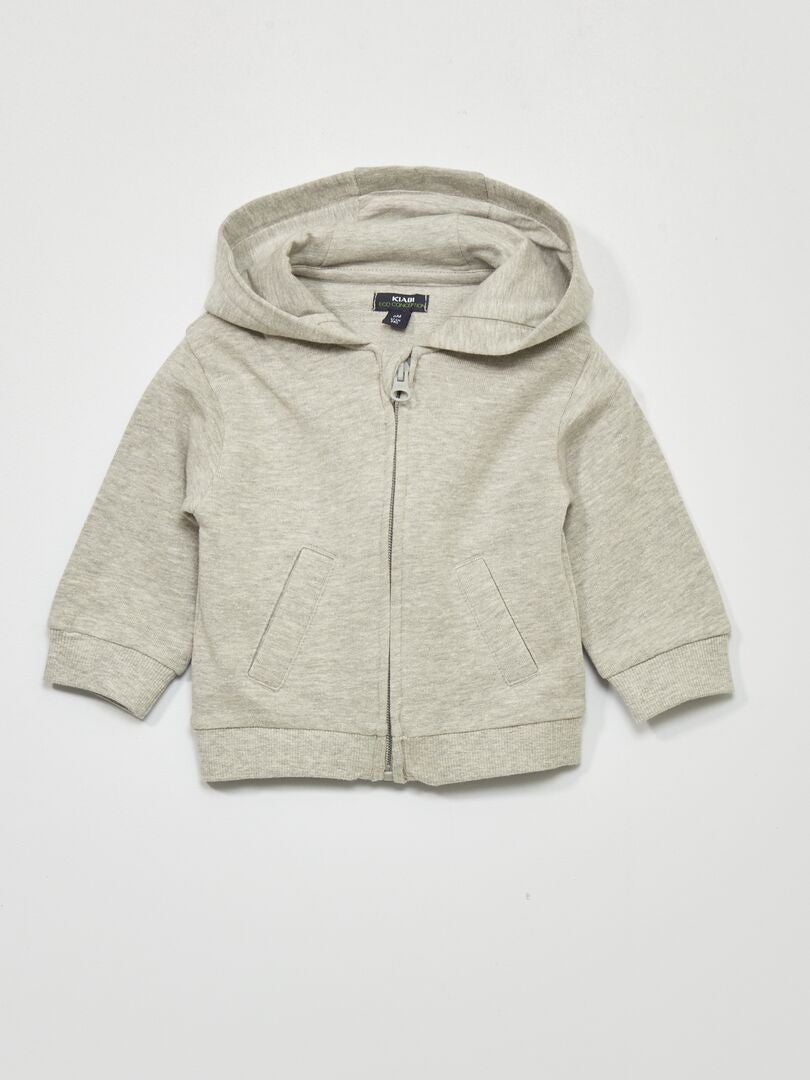 2-delige set bestaande uit t-shirt, sweatshirt en joggingbroek - WIT
