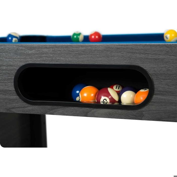 Mesa de bilhar de 1,83 m (6 pés) - Neo-Sport - Modelo NS-809 - 178 x 95 x 80 cm - 16 bolas - 2 tacos de 92 cm - 6 caçapas com guia