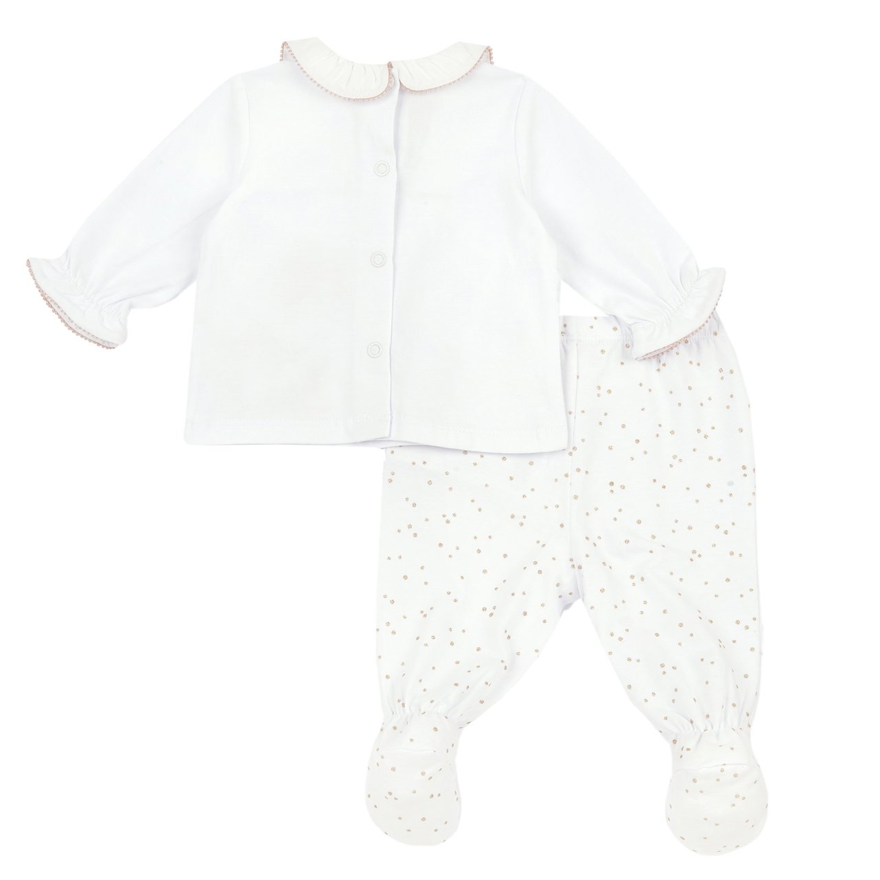 Set cămașă și pantaloni cu flori pentru picioare