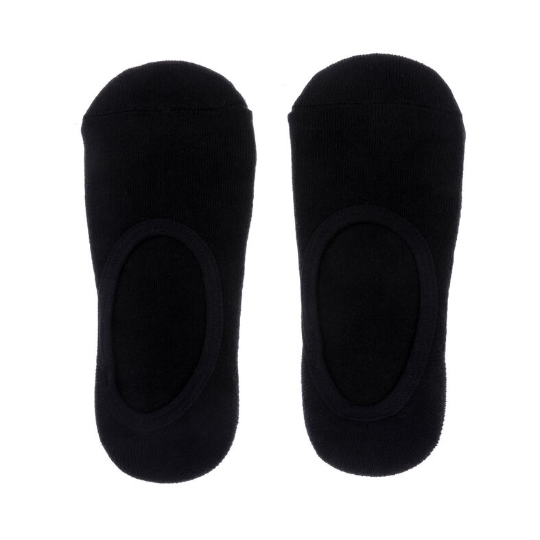 Chaussettes semelle éponge Femme Noir x2
