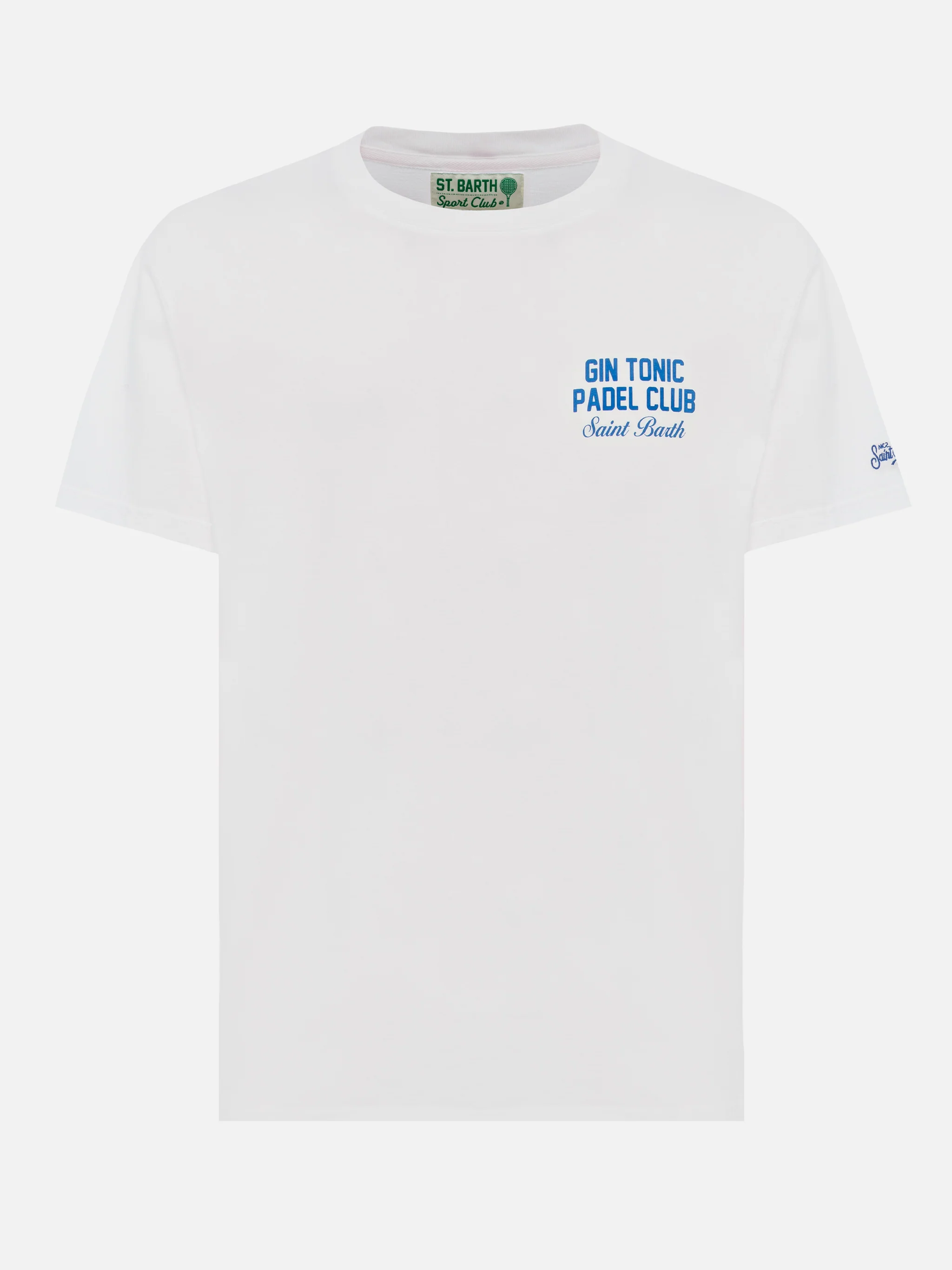 Heren katoenen T-shirt met Gin Tonic Padel Club-print
