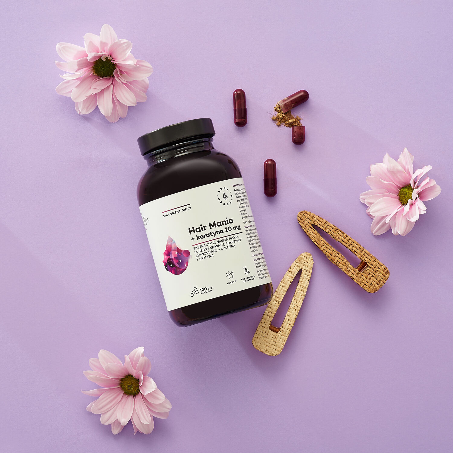 Aura Herbals Hair Mania + Keratin 20 mg