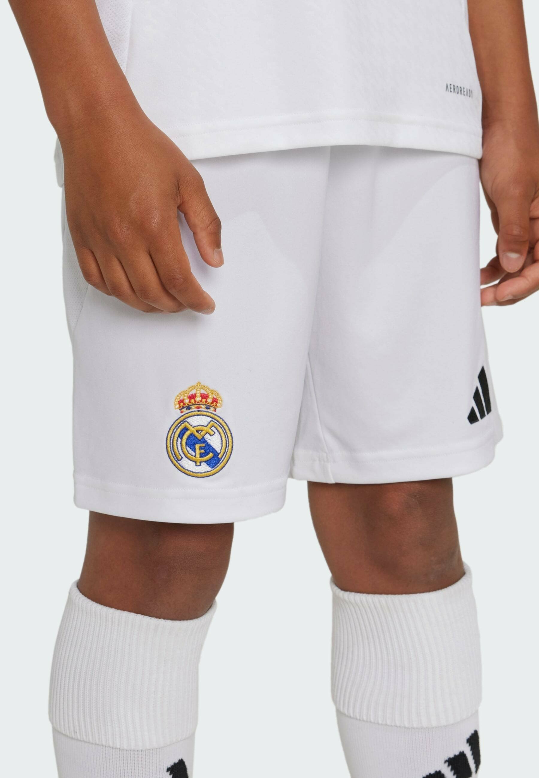adidas Performance REAL MADRID 24/25 HOME KIDS - Spodenki sportowe - białe