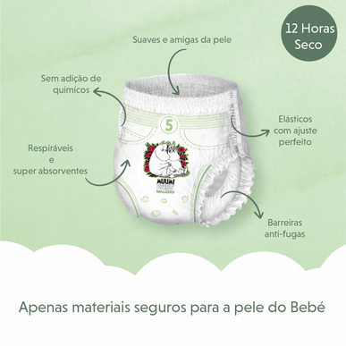 Plenkové kalhotky Muumi 10-15 kg velikost 5 38 kusů 38 kusů