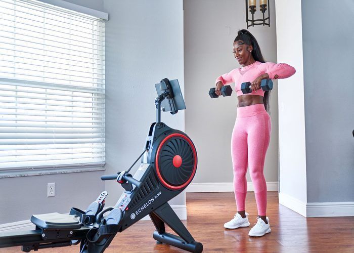 Vogatore ad aria Fitness - ECHELON - SMART ROWER - 32 livelli di resistenza - Pieghevole - Connesso