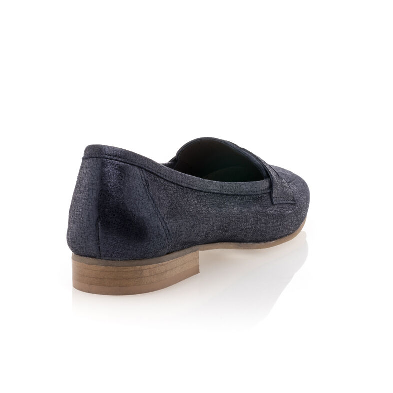 Blaue Damen-Loafer/Bootsschuhe