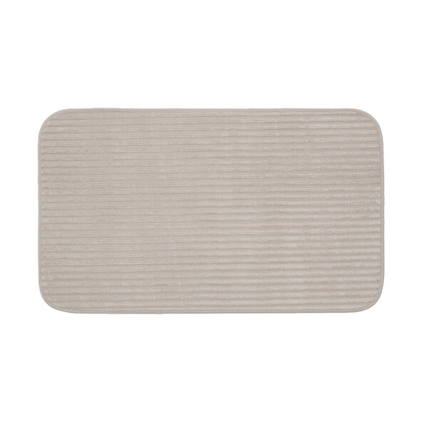 Berlin bademåtte i corduroy-look, sæt med 2, 50 x 70 cm, taupe
