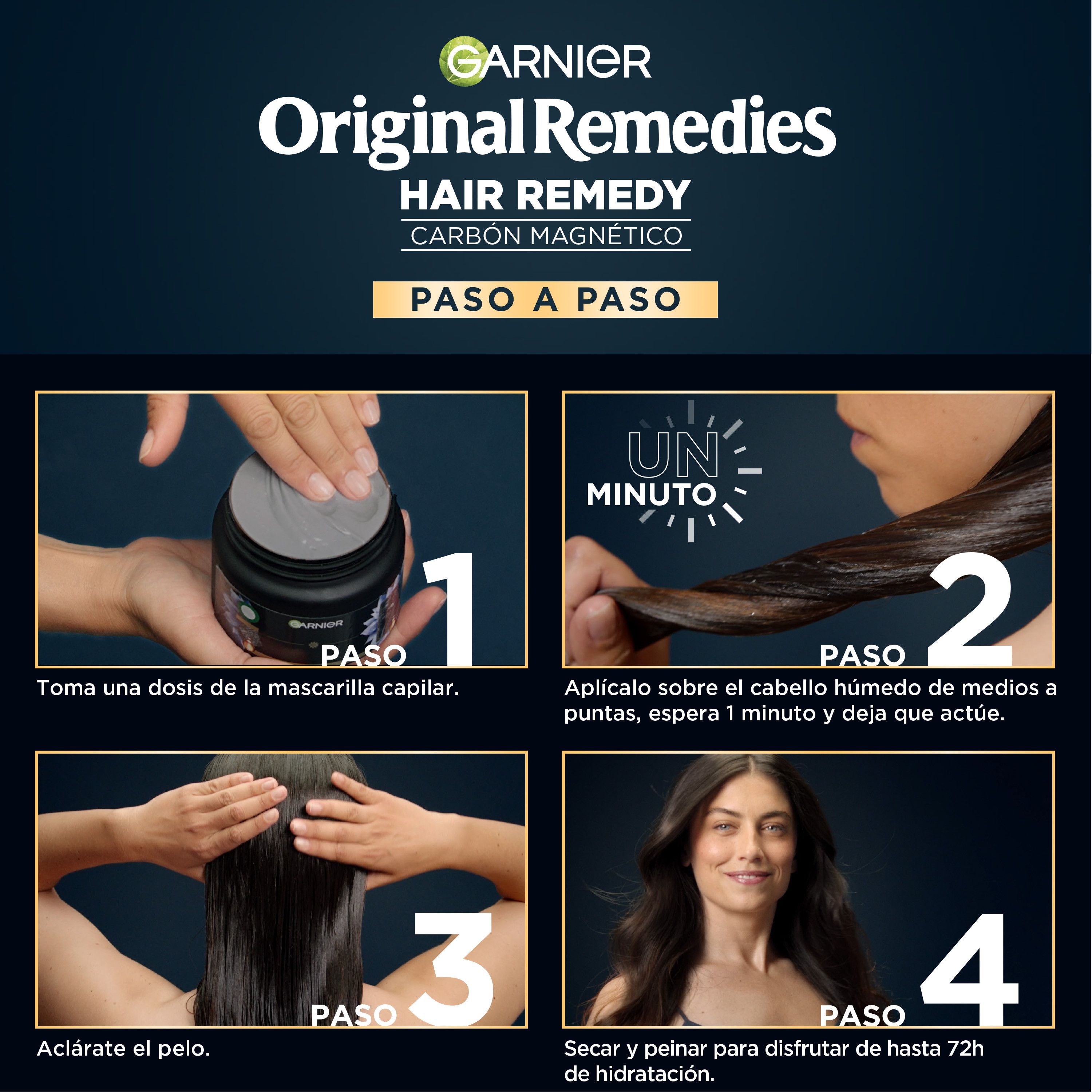 Hydratačná maska s magnetickým uhlím Hair Remedy Masky na mastné vlasy