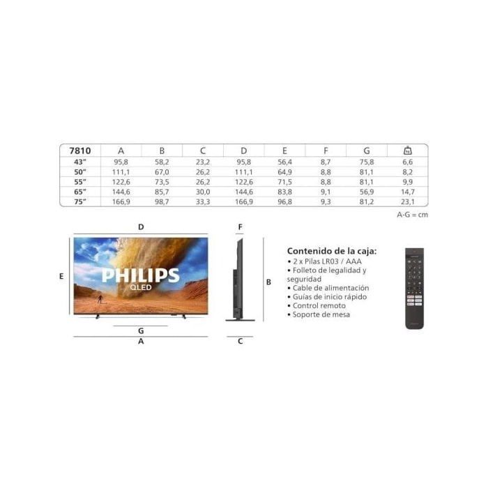 Philips QLED 43PUS7810 de 43