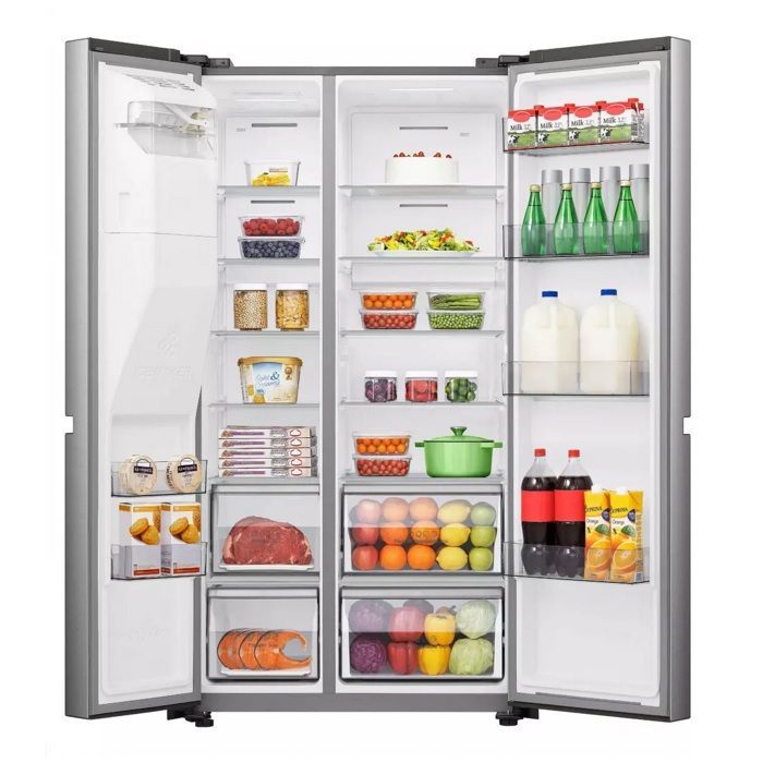 American-style refrigerator - HISENSE - FSN628SWID - 632 L - Frost-free - Water & ice dispenser, WiFi
